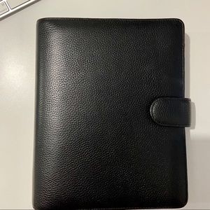 ♣️Cloth & Paper Smooth Leather Agenda -Black rings